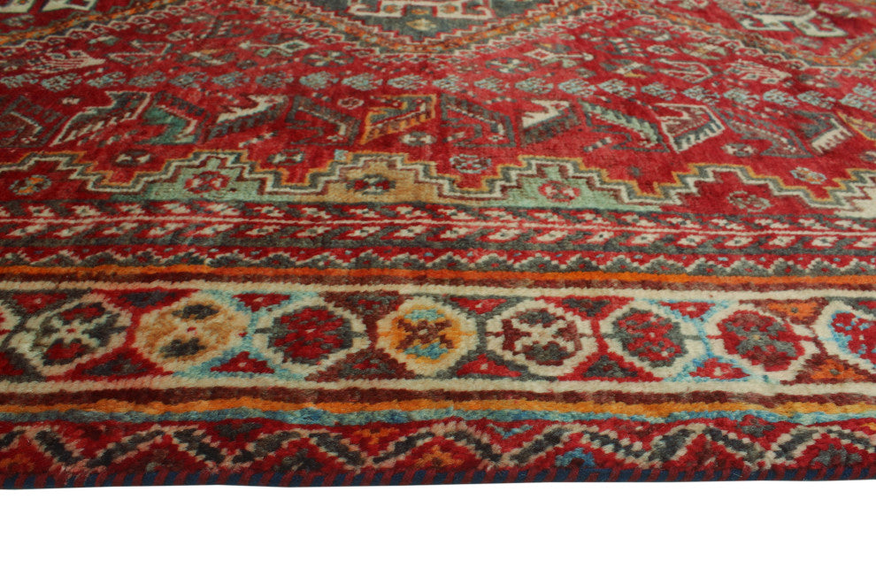 Fine Vintage Distressed Sondra Red Rug