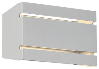 La Vida Bi-Directional Wide Outdoor LED Wall Mount, Satin