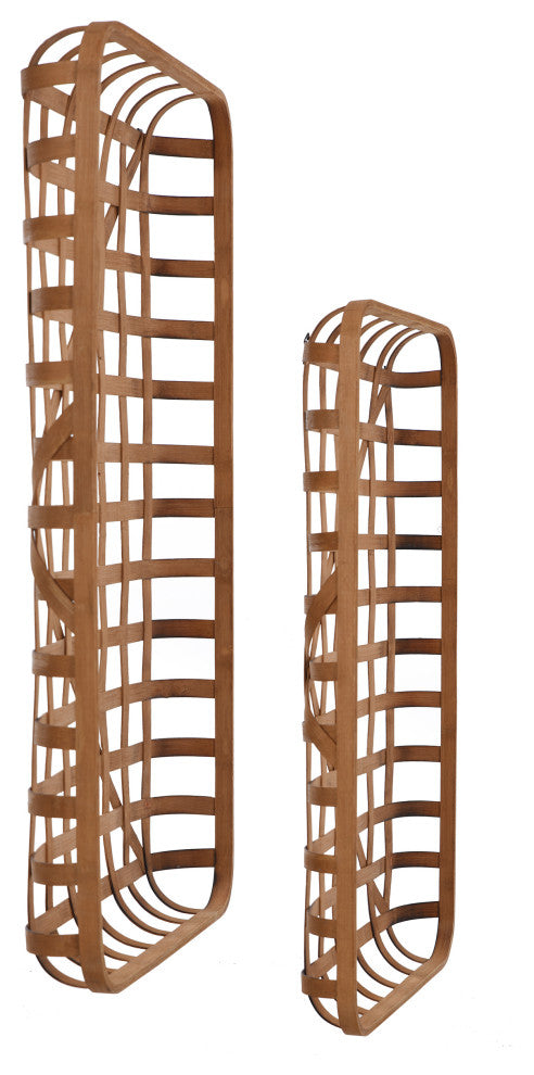 Paracel Natural | Industrial Traditional | Set of Two Bamboo Trays