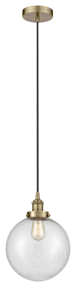 Innovations 616-1PH-AB-G204-10 1-Light Mini Pendant, Antique Brass