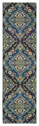 Oriental Weavers Bohemian Navy/ Blue Oriental Indoor Area Rug 2'7"X10'