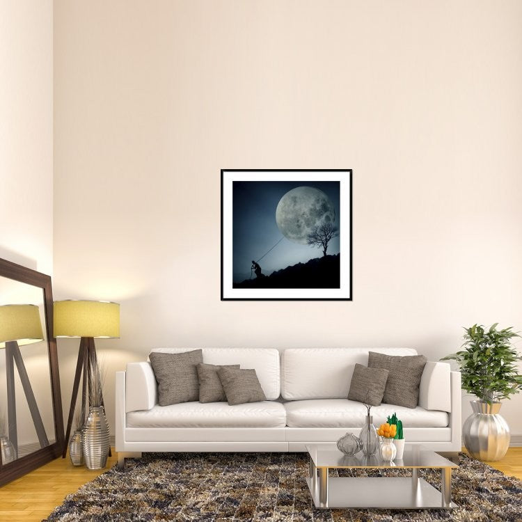 "The Dreamer" Framed Digital Print by Final Toto, 44x44"