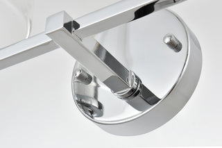 4 Light Chrome And Clear Bath Sconce