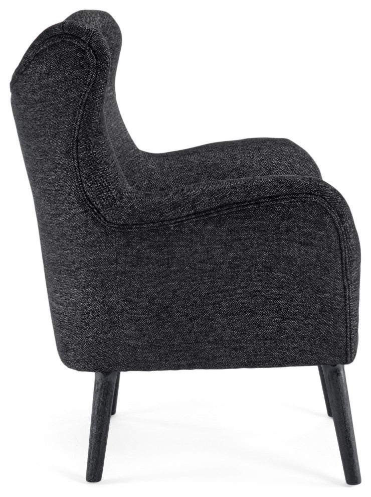 Eastdale Mid Century Modern Upholstered Wingback Club Chair