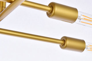 Sebastian 8-Light Brass Flush Mount