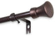 Reagan 5/8" Curtain Rod Cocoa, 18-28"