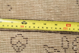 Consigned, Vintage-Style Faded Handmade Persian Traditional Area Rug, Beige, 6x9