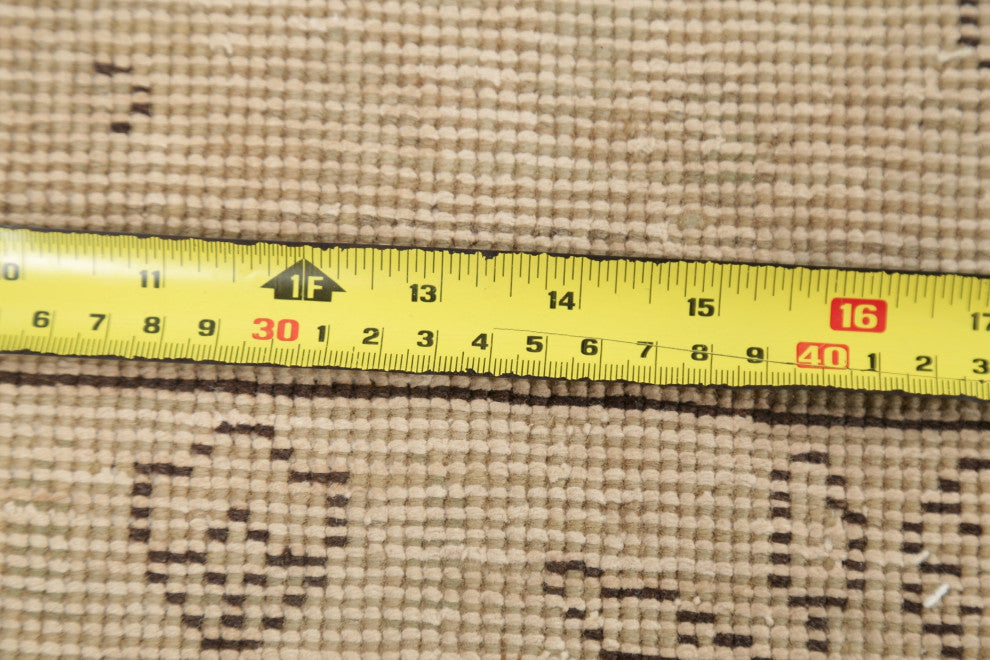 Consigned, Vintage-Style Faded Handmade Persian Traditional Area Rug, Beige, 6x9