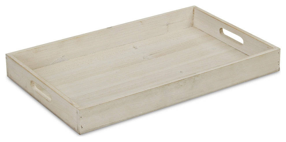 Minimalist Light Gray Wooden Tray