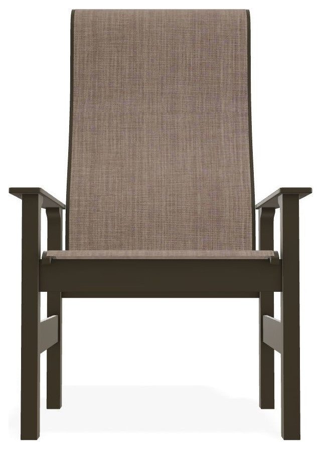 Leeward Sling Outdoor Supreme Armchair, Augustine Fennel/Beachwood