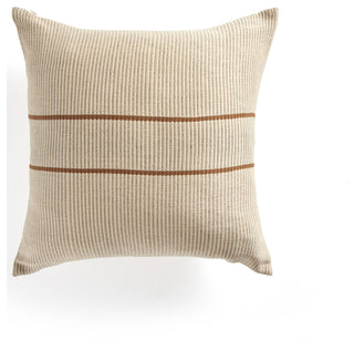 Handwoven Merido Pillow, Beige, 20"x20"