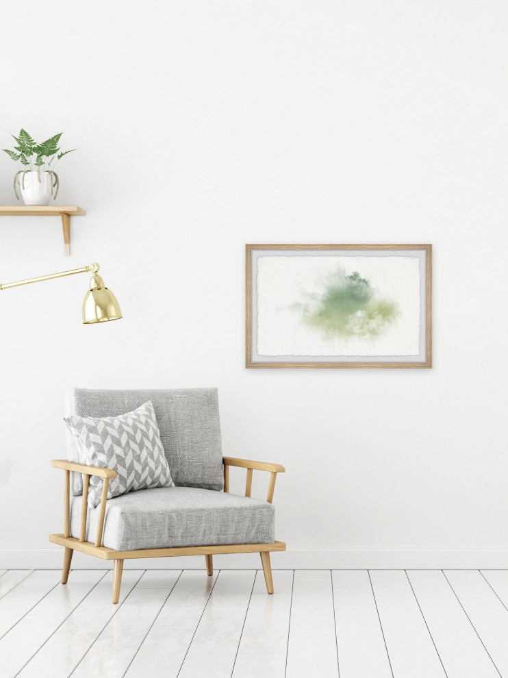 "Green Woodlands" Framed Painting Print, 12x8