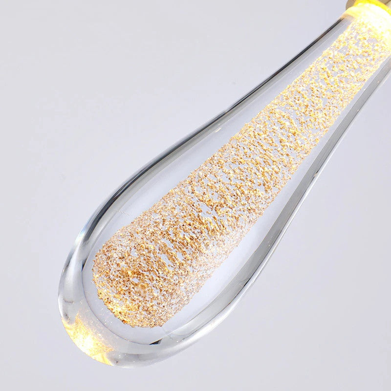 MIRODEMIÂ® Villefranche-sur-Mer Water Drop Design Crystal Chandelier, 3 Lights