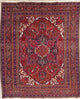 Consigned, Heriz Oriental Hand-Knotted Traditional Persian Area Rug, Red, 10x12