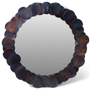 Elements Suri Mirror 43"Dia. Cobalt