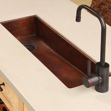 Native Trails CPS10 Rio 30" Drop-In or Undermount Single Basin - Antique Copper