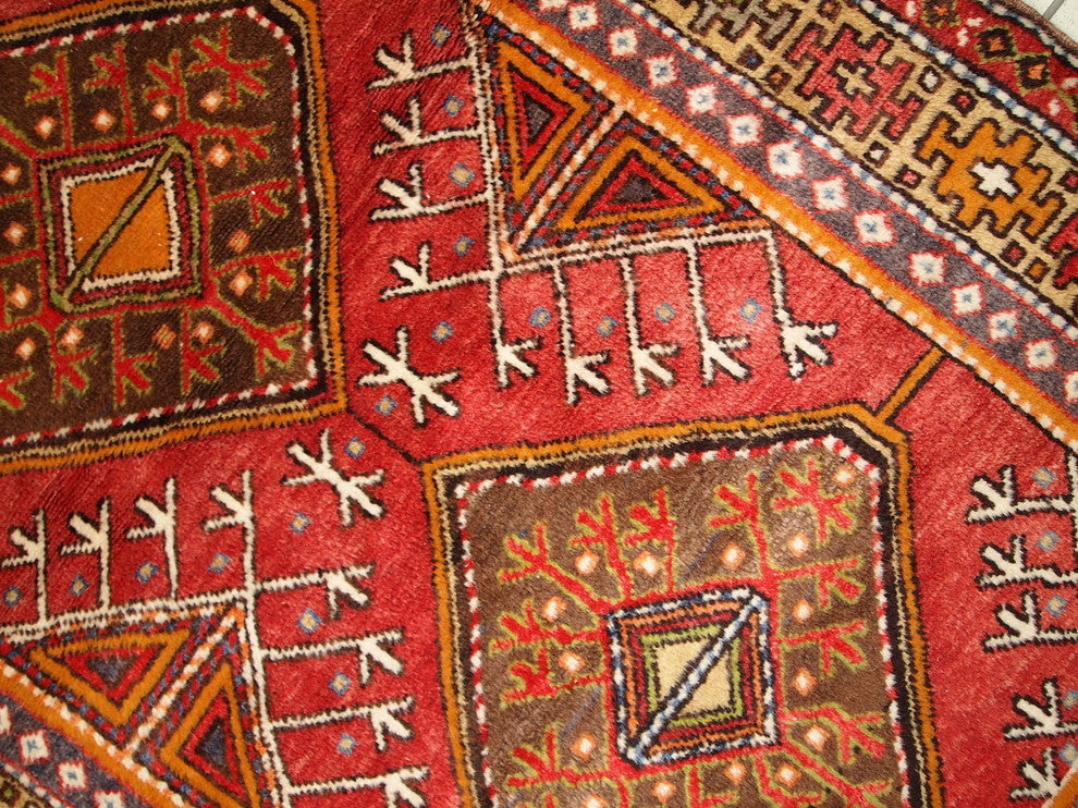 Consigned, Hand Made Antique Turkish Anatolian Rug 3.5'x6.8', 1920