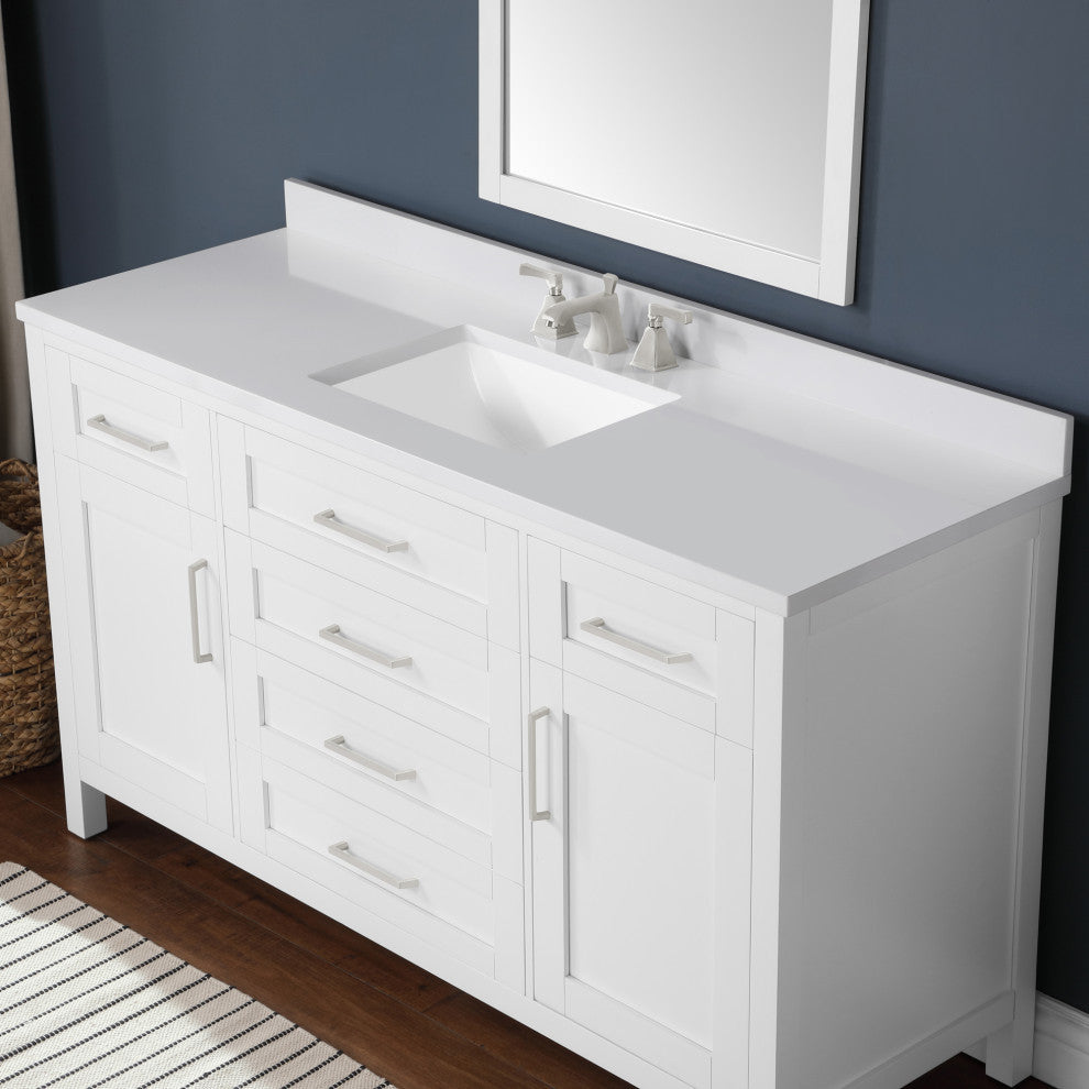 OVE Decors Tahoe II 60" Single Basin Vanity, White