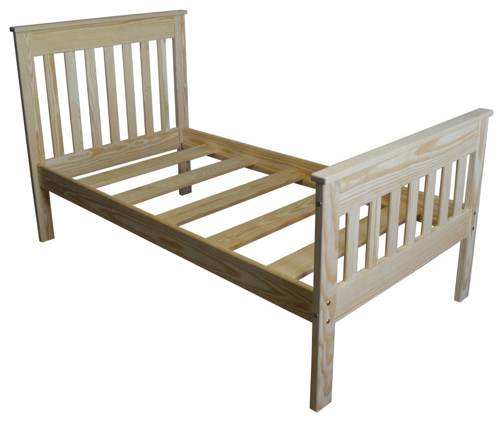 Harmony Bed, Unfinished, Twin