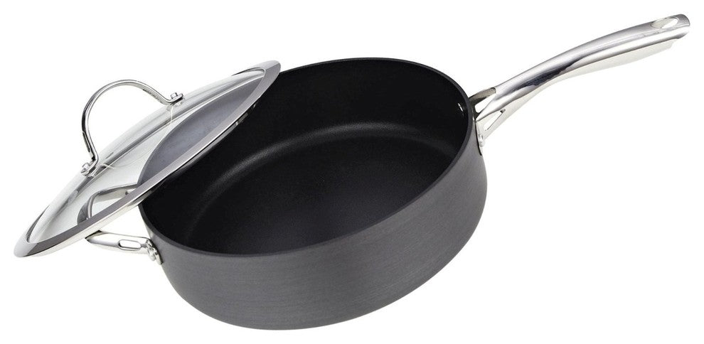 Cooks Standard 5Qt Hard Anodize Premium Grade Nonstick Saute Pan With Cover, 11"