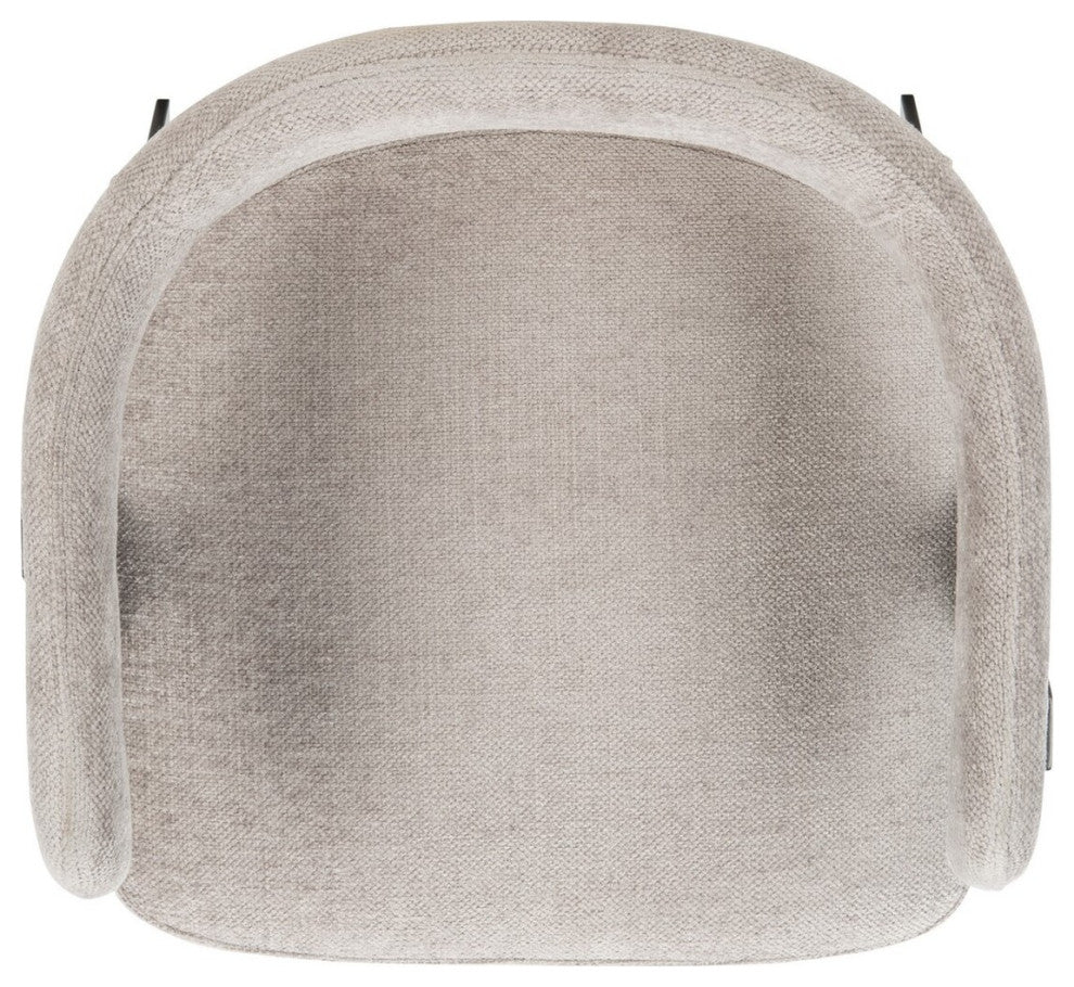 Safavieh Izzy Chenille Dining Chair Grey/Black