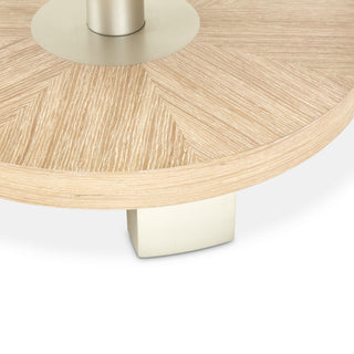 Laguna Ridge Round Chair Side Table, Washed Oak