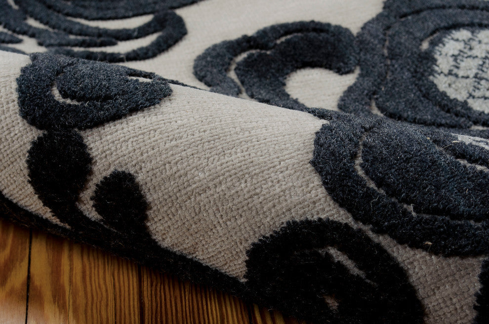 Nourison GRAPHIC ILLUSIONS 117 PEWTER RUG