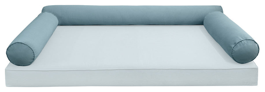 STYLE V6 TwinXL Velvet Pipe Trim Indoor Daybed Bolster Pillow |COVER ONLY| AD355