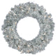 Vickerman B982325Led 24" Silver Christmas Wreath, Warm White Led Mini Lights