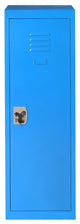 Modern 48" Kid Safe Storage Children Single Tier Metal Locker, Blue