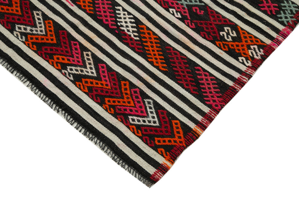 Rug N Carpet - Handmade Oriental 6' 4'' x 9' 7'' Vintage Wool Kilim Rug