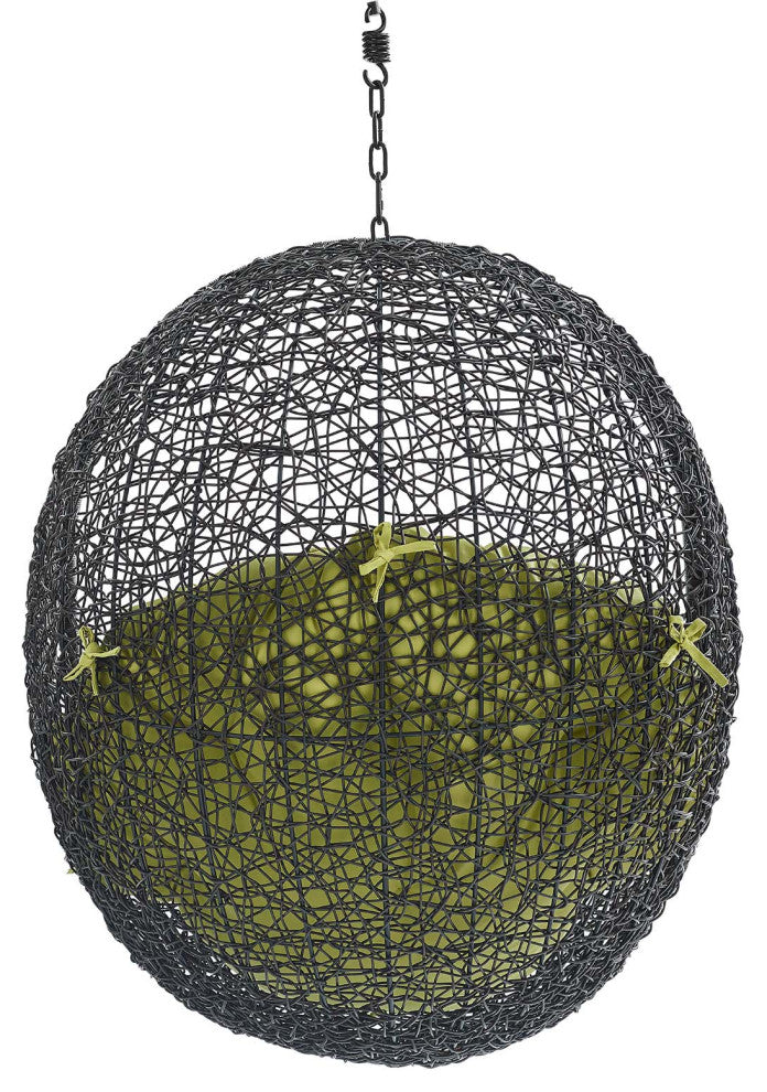 Encase Swing Outdoor Patio Lounge Chair Without Stand - Black Peridot