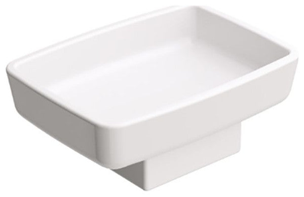 WS Bath Collections Dado 61222 Dado Soap Dish - - White