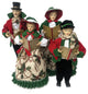 27-37" Holly Carolers, 4-Piece Set