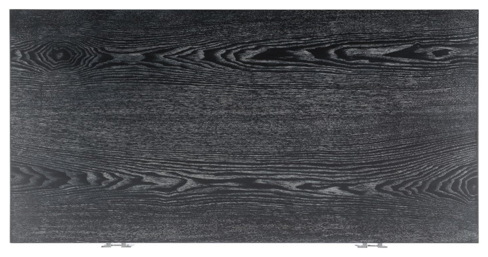 Safavieh Couture Odalis Lacquer Chest Of Drawers Black Cerused Oak