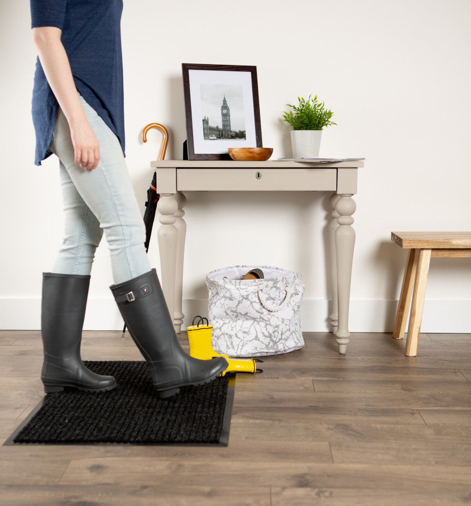 Gray Ribbed Walk Off Utility Mat 30"x48"