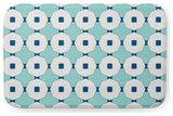24" x 17" Button Up Bathmat, Light Blue