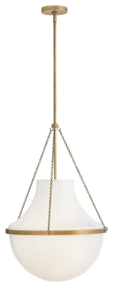 Hinkley Collins Large Pendant, Heritage Brass