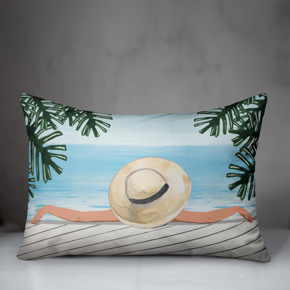 Lounging By The Sea 14x20 Spun Poly Pillow