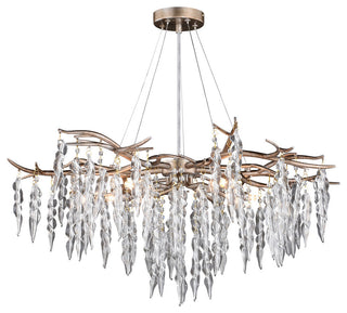 Rainier 5 Light Chandelier Silver Mist