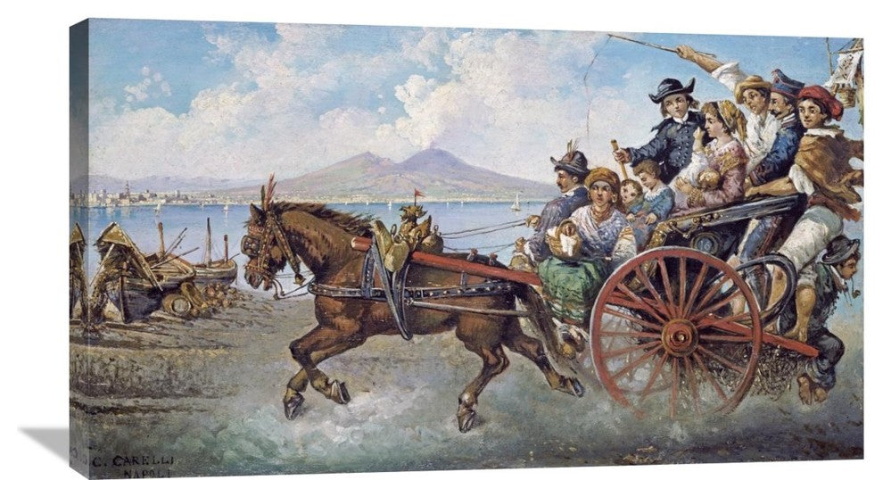 "The Crowded Chariot" Artwork, 36" x 20"