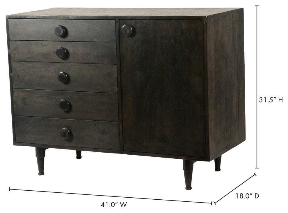 Retro Phoenix Dresser - Black
