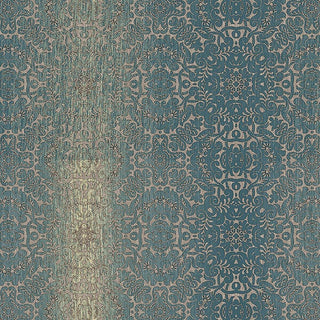 Texture Style 2, Modern Damask Faux Green Wallpaper Roll