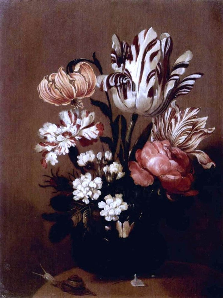 Hans Bollongier Flower Piece, Gallery Wrapped Canvas Print, 21"x28"