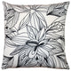 Pillow Decor - Pen and Ink Flowers Throw Pillow 20x20