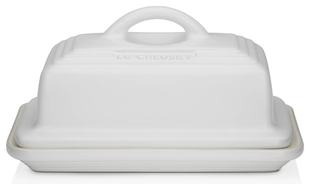 Le Creuset Stoneware Butter Dish, Cotton