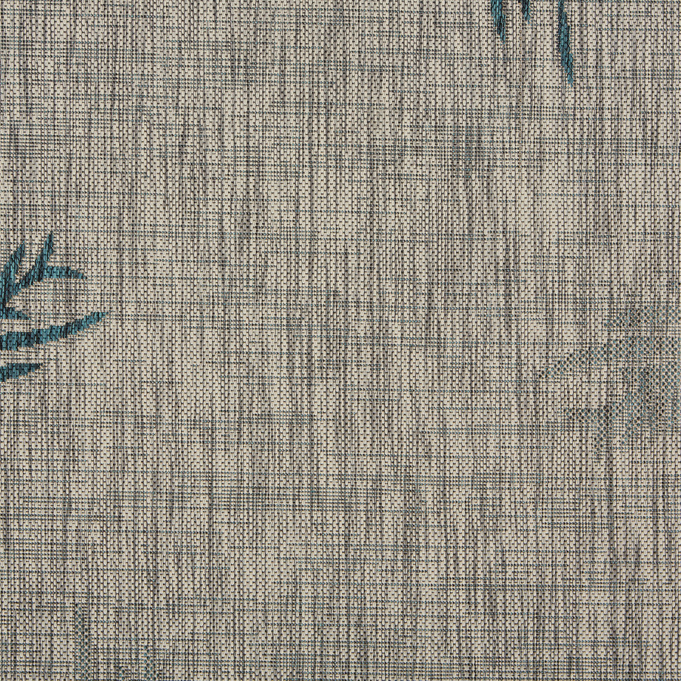 Minimal Palm Area Rug, 7'9"x9'5"