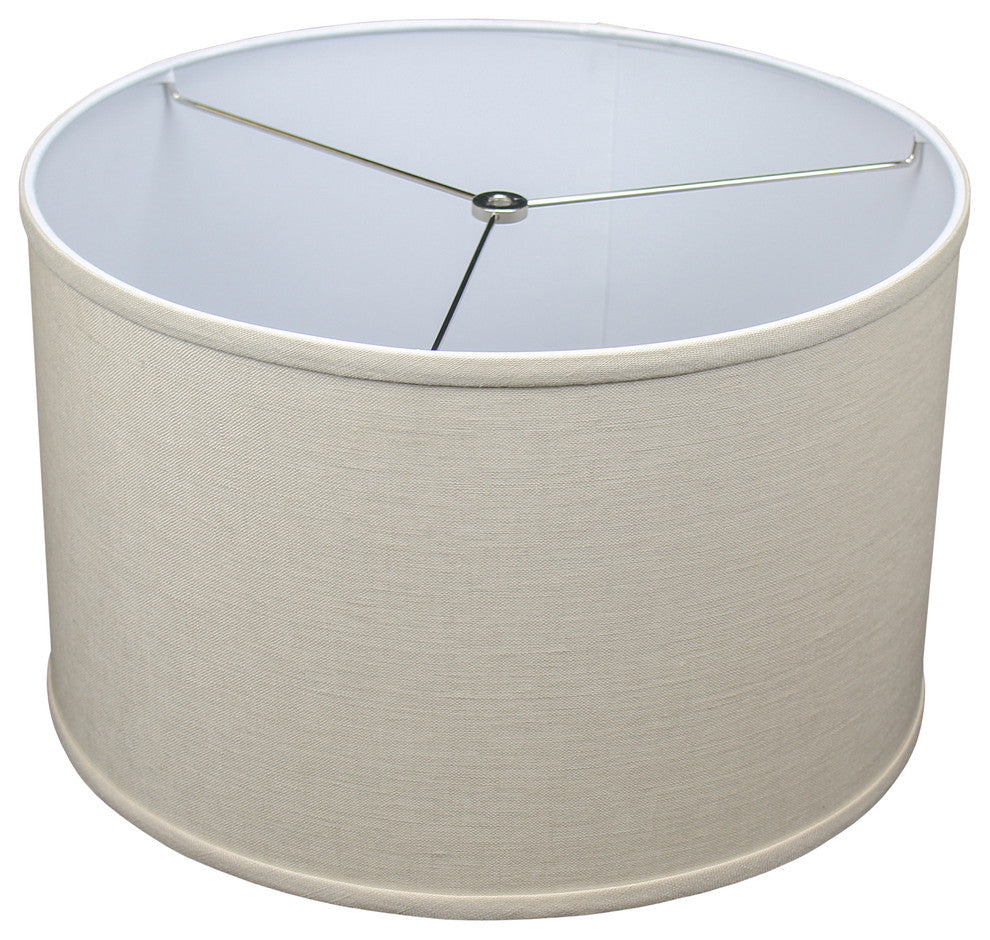 Fenchel Shades, 16"x16"x10" Spider Attachment Drum Lamp Shade, Deisgner