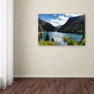 Philippe Hugonnard 'Long Lake' Canvas Art, 19"x12"