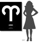 "Aries Zodiac Sign White" Fine Art Print